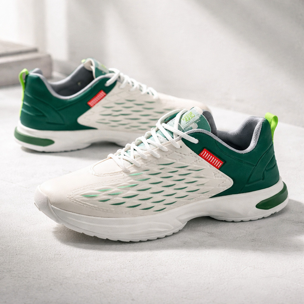 Mens Fashion Running Walking Sneakers Size  EU40/US7.5 Green And White